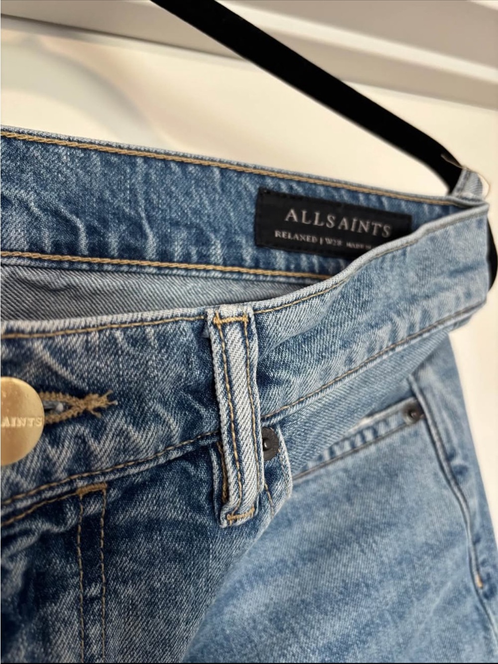 AllSaints Women's Light Wash High-Rise Relaxed Jeans